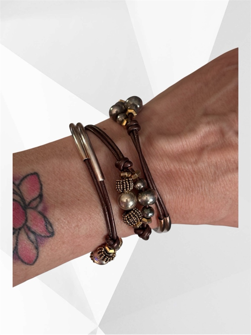 🌼VTG Lizzy James Multi Media Wrap Bracelet